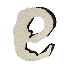 letter e